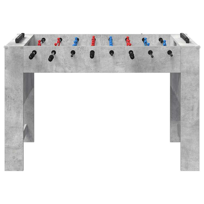 Tavolo da Foosball Grigio cemento 125 x 60,5 x 80 cm 858887