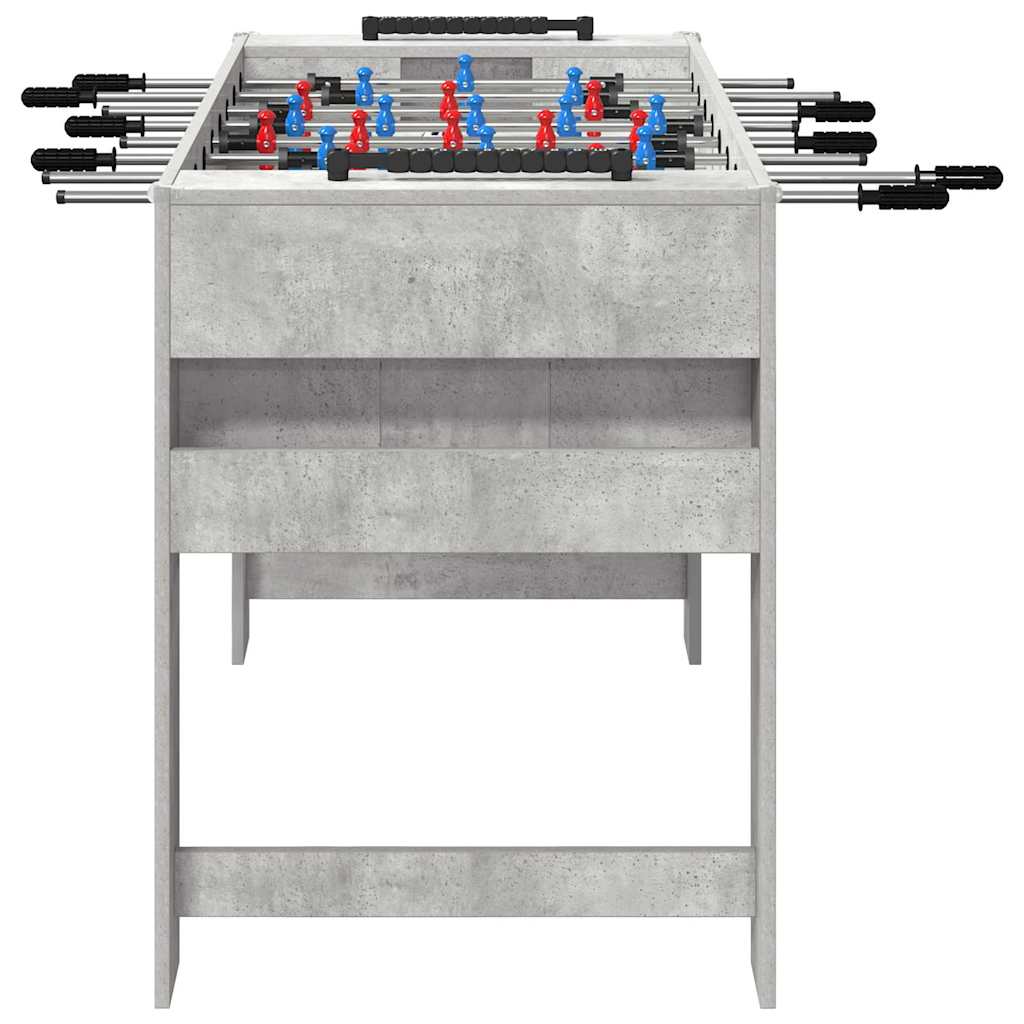 Tavolo da Foosball Grigio cemento 125 x 60,5 x 80 cm 858887