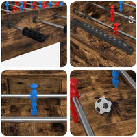 Tavolo da Foosball Rovere fumé 125 x 60,5 x 80 cm 858888
