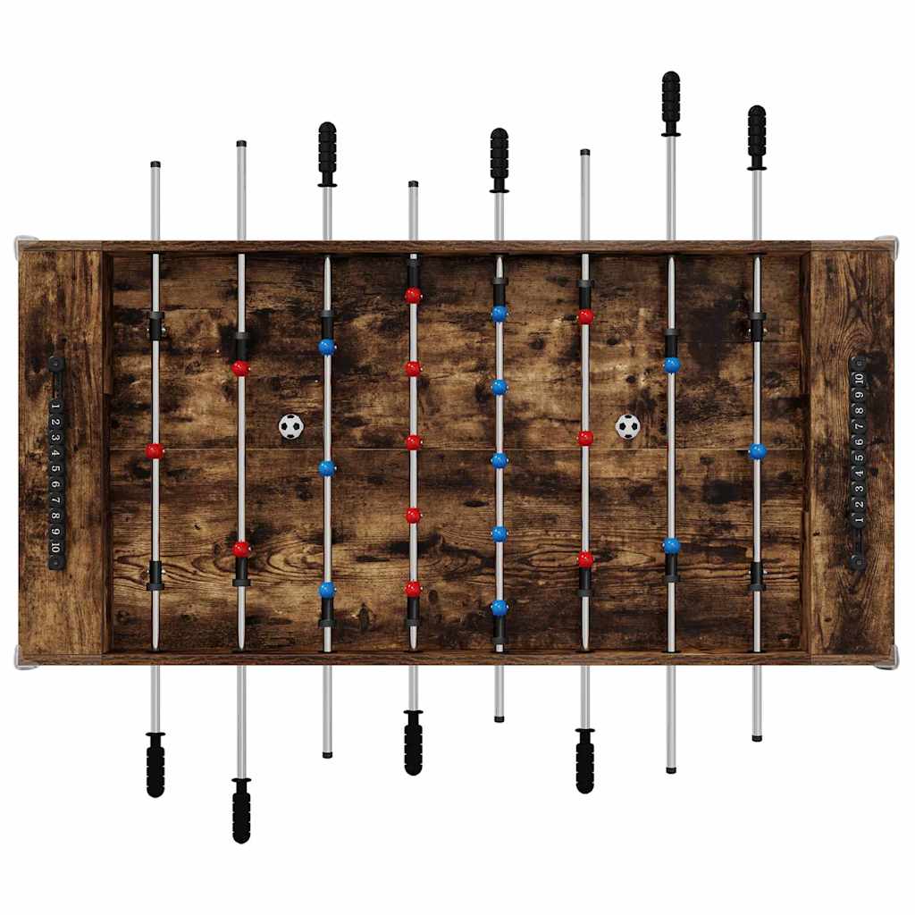 Tavolo da Foosball Rovere fumé 125 x 60,5 x 80 cm 858888