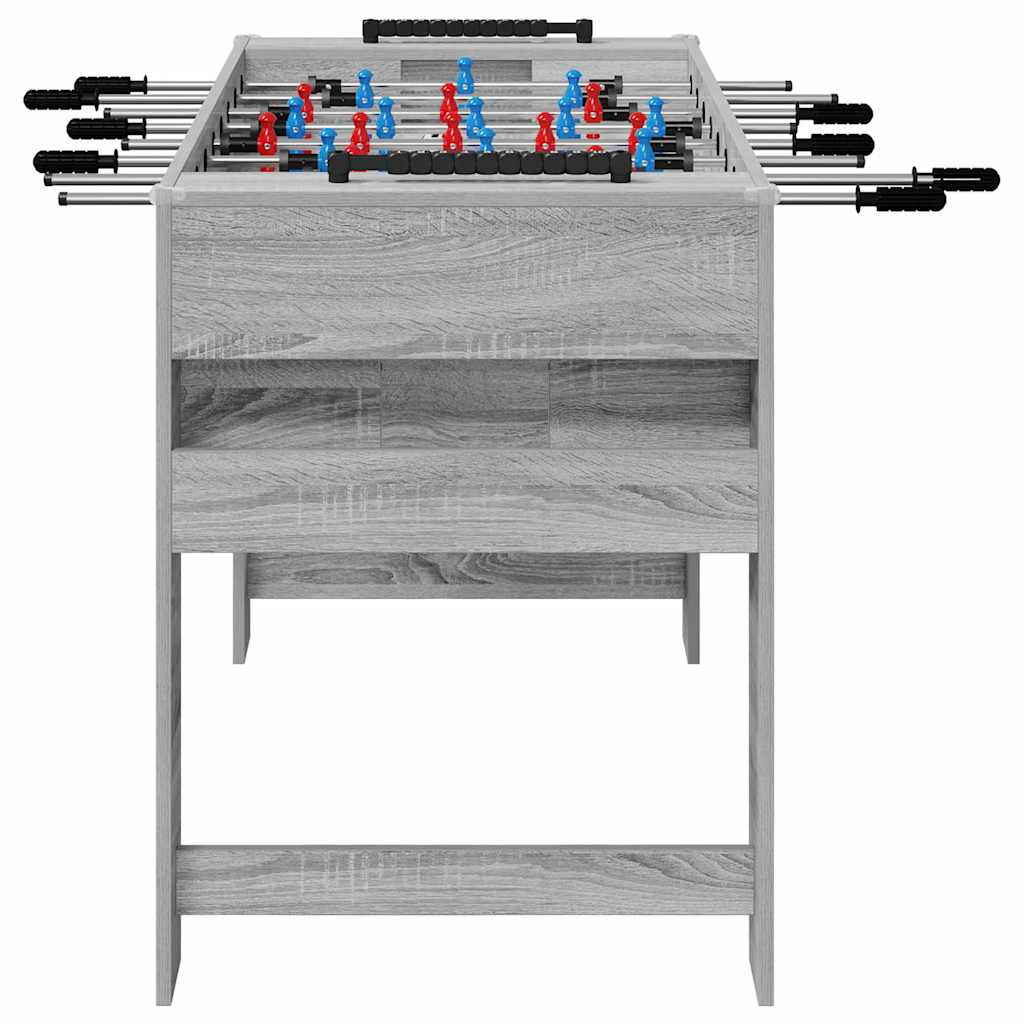 Tavolo da Foosball Grigio Sonoma 125 x 60,5 x 80 cm 858889