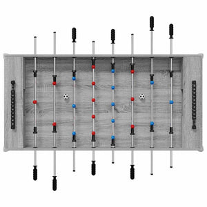 Tavolo da Foosball Grigio Sonoma 125 x 60,5 x 80 cm 858889