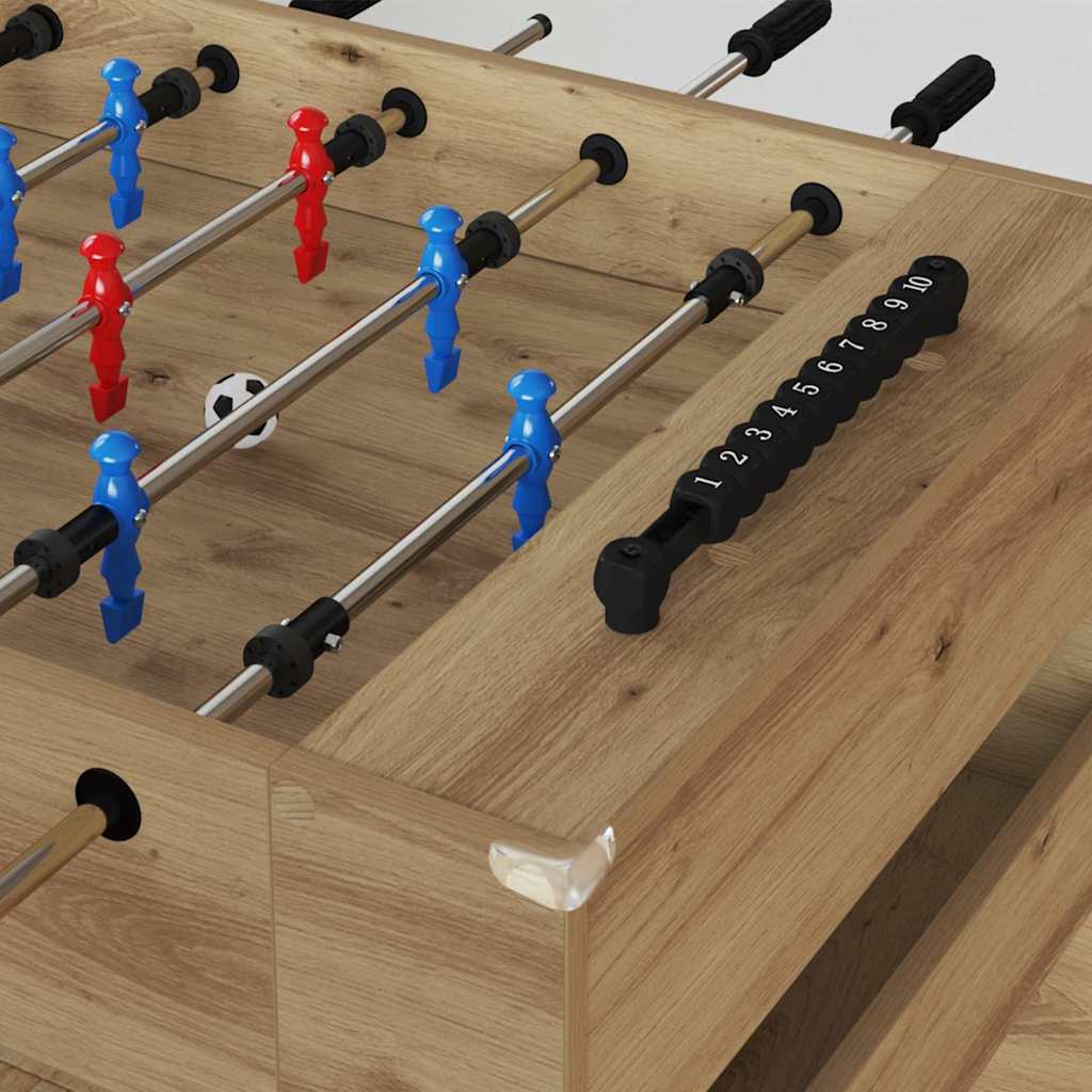 Tavolo da Foosball Rovere artigianale 125 x 60,5 x 80 cm 858892