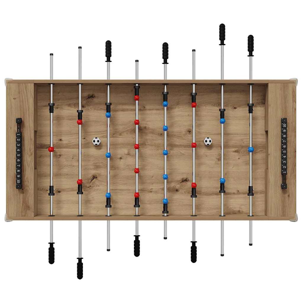 Tavolo da Foosball Rovere artigianale 125 x 60,5 x 80 cm 858892