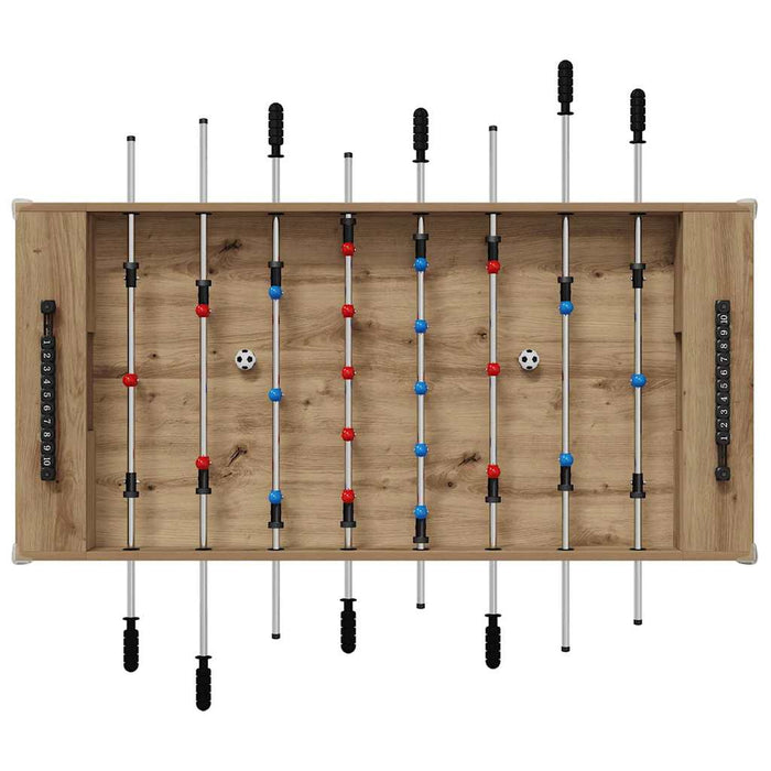 Tavolo da Foosball Rovere artigianale 125 x 60,5 x 80 cm 858892