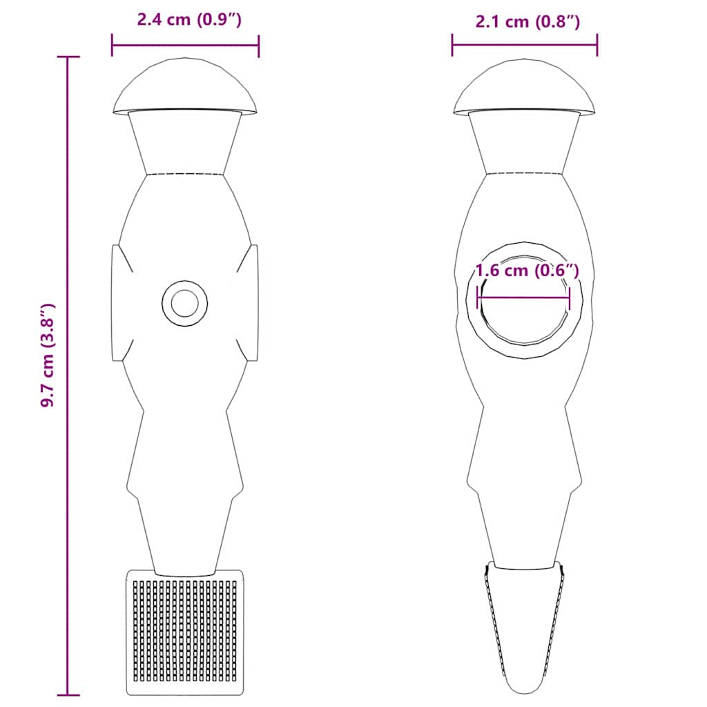 Giocatori del Tavolo da Calcio 22 pcs Blu e Rosso 858894