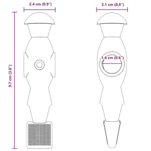 Giocatori del Tavolo da Calcio 22 pcs Blu e Rosso 858894