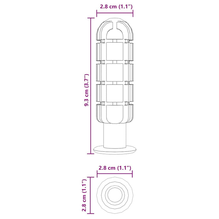 Maniglie per il tavolo da football 10 pcs Nero 858899