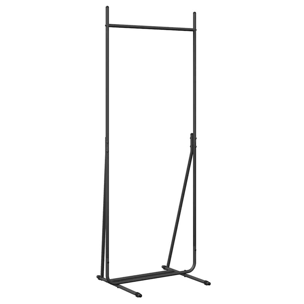 vidaXL Stendibiancheria Nero 62 x 48 x 158 cm Acciaio