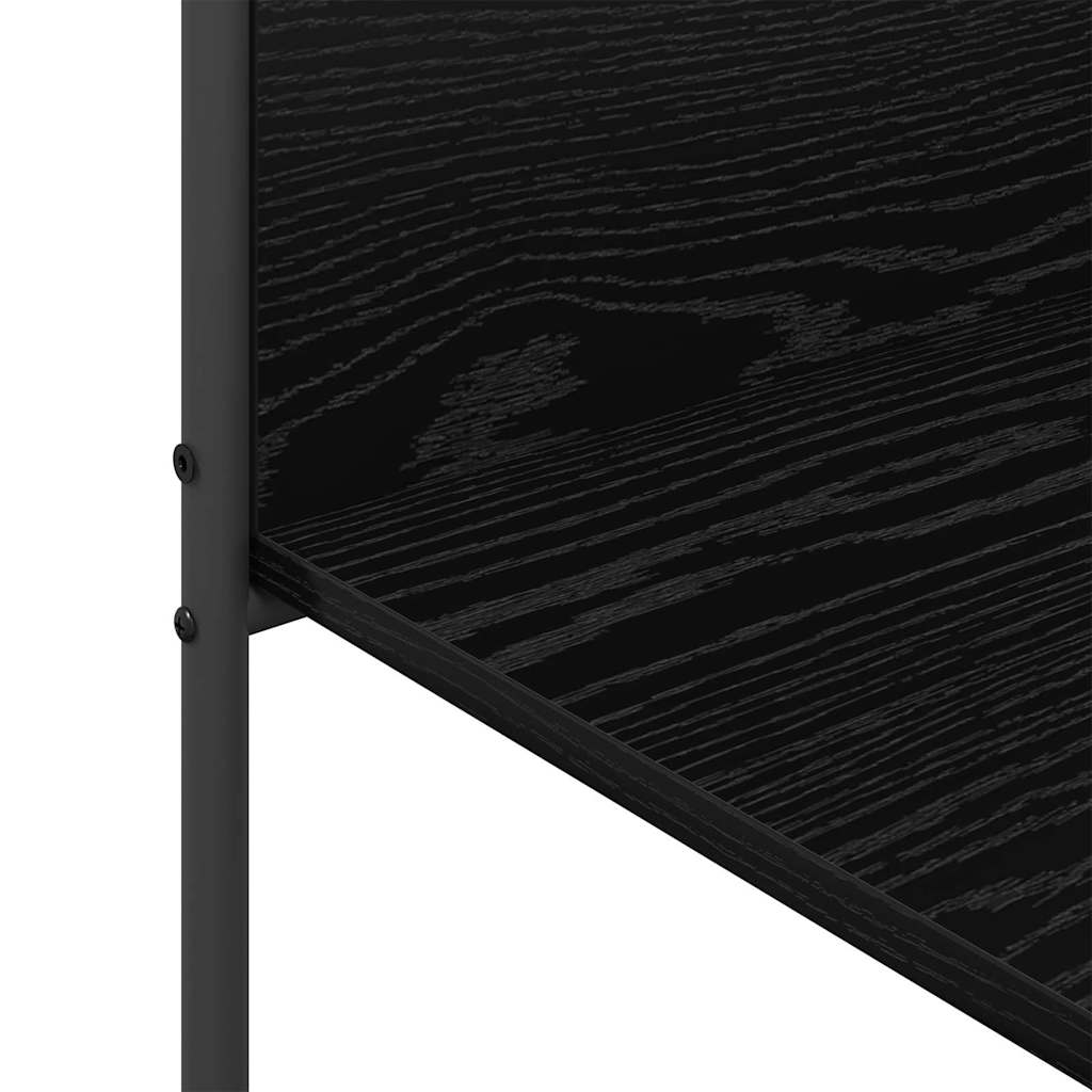 vidaXL Stendibiancheria Nero 120 x 44 x 160 cm Legno multistrato