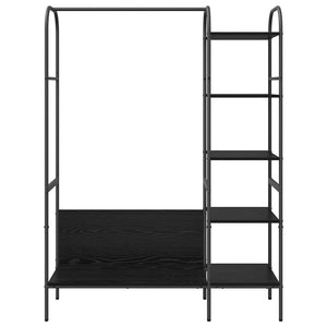 vidaXL Stendibiancheria Nero 120 x 44 x 160 cm Legno multistrato