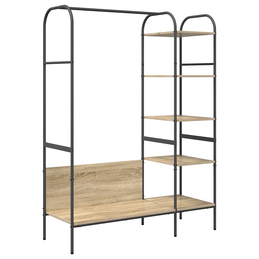 vidaXL Stendibiancheria Marrone 120 x 44 x 160 cm Legno multistrato