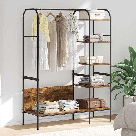 vidaXL Stendibiancheria Marrone 120 x 44 x 160 cm Legno multistrato