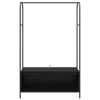 Attaccapanni  con mensole Rovere Nero 100x44x160 cm 868451