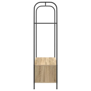 Appendino per abiti con mensole in rovere sonoma 100x44x160 cm 868452