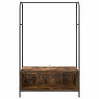 Appendiabiti  con Ripiani Rovere Affumicato 100x44x160 cm 868453