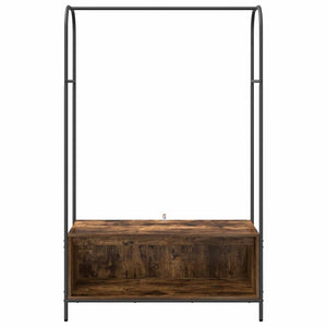 Appendiabiti  con Ripiani Rovere Affumicato 100x44x160 cm 868453