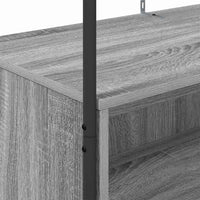 Appendiabiti con ripiani Grigio Sonoma 100x44x160 cm 868454