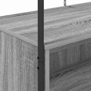 Appendiabiti con ripiani Grigio Sonoma 100x44x160 cm 868454