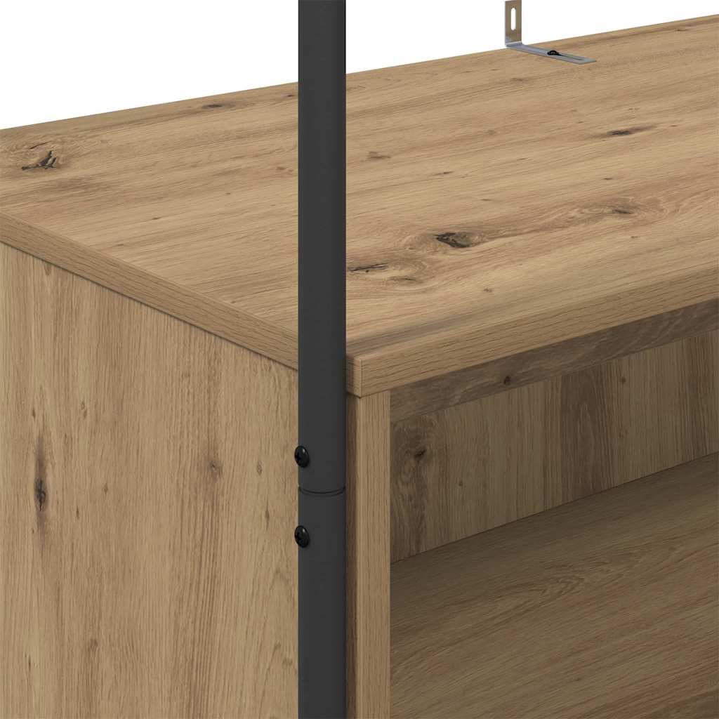 Appendiabiti  con Mensole in Rovere 100x44x160 cm 868456