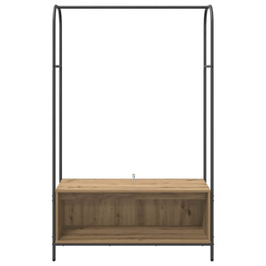 Appendiabiti  con Mensole in Rovere 100x44x160 cm 868456