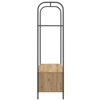 Appendiabiti  con Mensole in Rovere 100x44x160 cm 868456