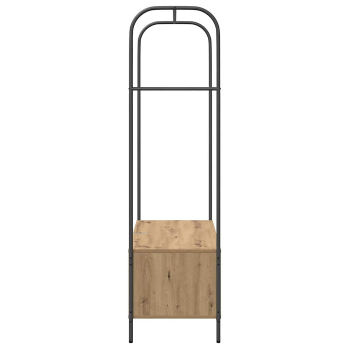 Appendiabiti  con Mensole in Rovere 100x44x160 cm 868456