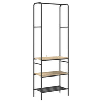 Ripiano per vestiti con mensole rovere sonoma 60 x 30 x 171 cm 868458