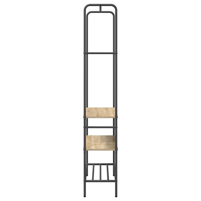 Ripiano per vestiti con mensole rovere sonoma 77 x 30 x 171 cm 868464