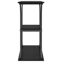 Tavolo consolle con lo scaffale Rovere nero 101 x 35 x 80.5 cm 868469