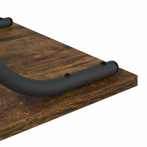 Tavolo consolle con lo scaffale Rovere fumo 101 x 35 x 80.5 cm 868471