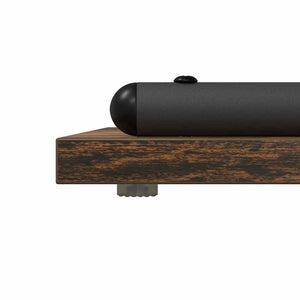 vidaXL Tavolo consolle con lo scaffale Rovere fumo 101 x 35 x 80.5 cm