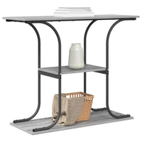 vidaXL Tavolo consolle Grigio sonoma 101 x 35 x 80.5 cm