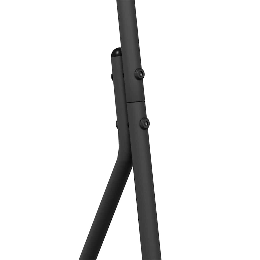 vidaXL Stendibiancheria Nero 60 x 53 x 155 cm Acciaio