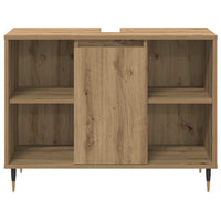 vidaXL Set di Mobili da Bagno con porta 3 pcs Rovere artigianale