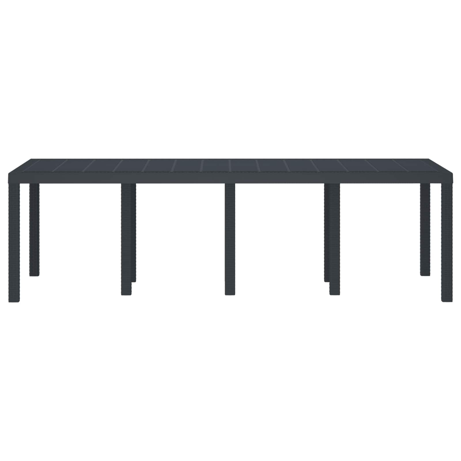 Tavolo da Pranzo da Giardino Antracite 250 x 100 x 73 cm 3378516