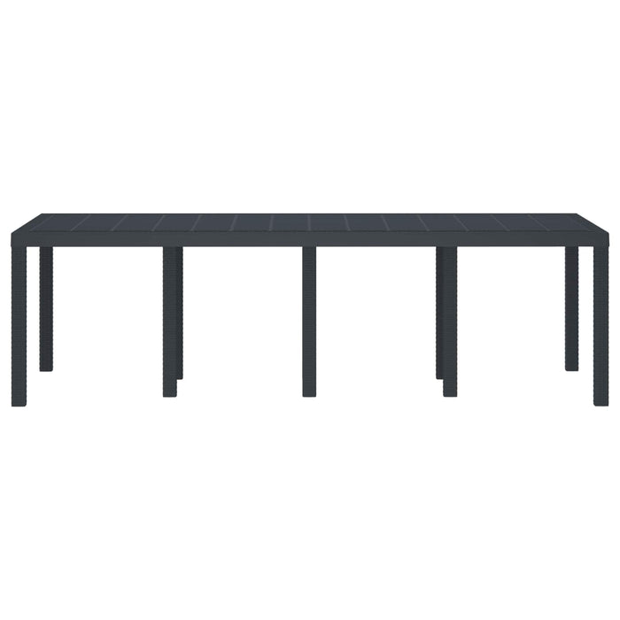 Tavolo da Pranzo da Giardino Antracite 250 x 100 x 73 cm 3378516
