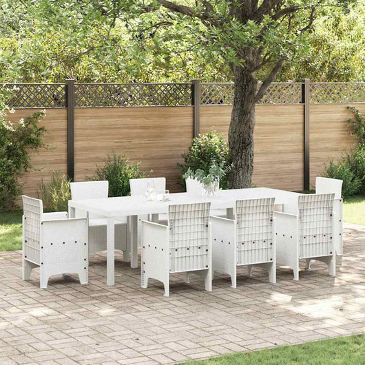 Tavolo da Giardino Bianco 250 x 100 x 73 cm polyrattan 3378518