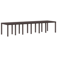 Tavolo da Pranzo da Giardino Marrone 350 x 100 x 73 cm 3378525