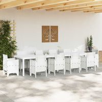 Tavolo da Giardino Bianco 350 x 100 x 73 cm polyrattan 3378526