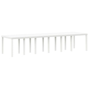 Tavolo da Giardino Bianco 350 x 100 x 73 cm polyrattan 3378526
