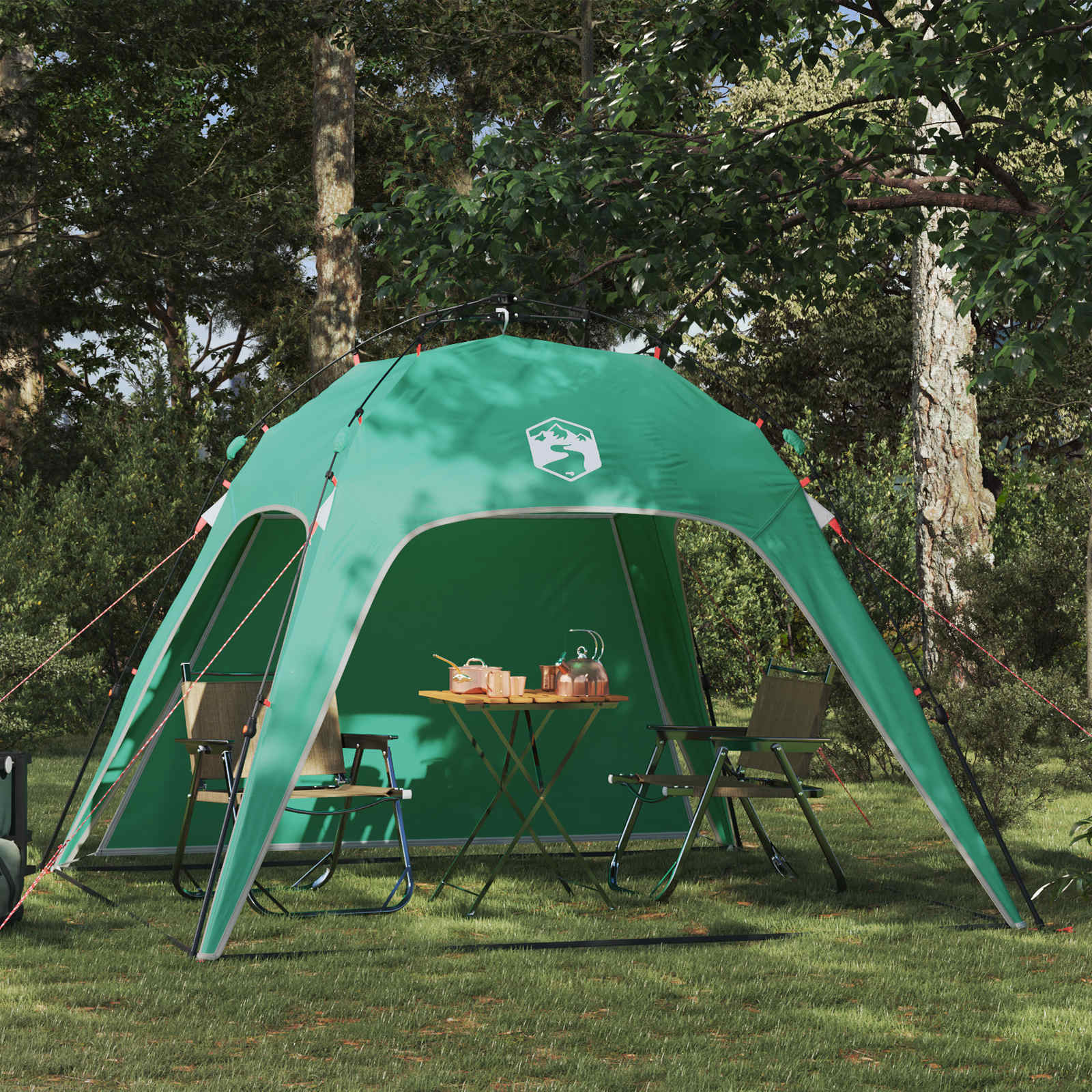 Tenda Istantanea Verde Mare 260 x 260 x 185 cm Acciaio 42008403