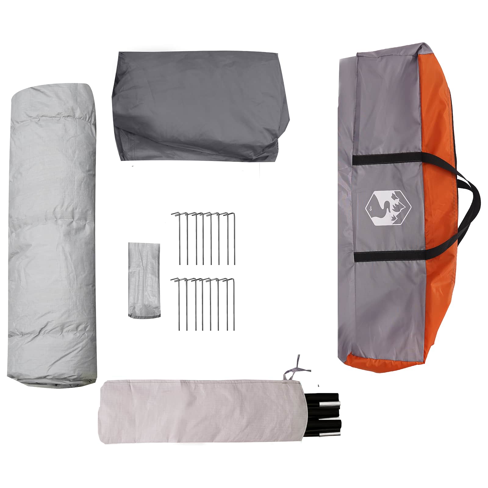 Tenda Istantanea ALTA Grigio e arancione 458 x 400 x 230 cm 42008407