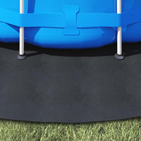 Telo per Fondo Piscina Nero Ø 396 cm Geotessile in Poliestere 42009106