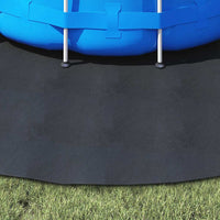 Telo per Fondo Piscina Nero Ø 306 cm Geotessile in Poliestere 42009113