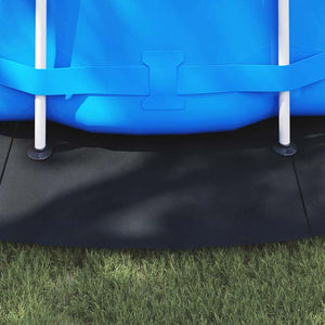 Telo per Fondo Piscina Nero Ø 550 cm Geotessile in Poliestere 42009119