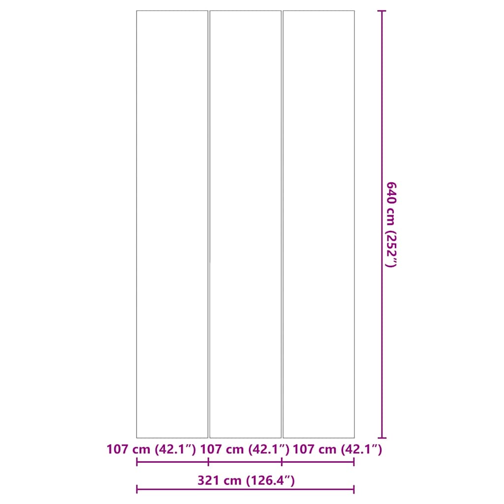 Telo per Fondo Piscina Nero 640 x 321 cm 42009125