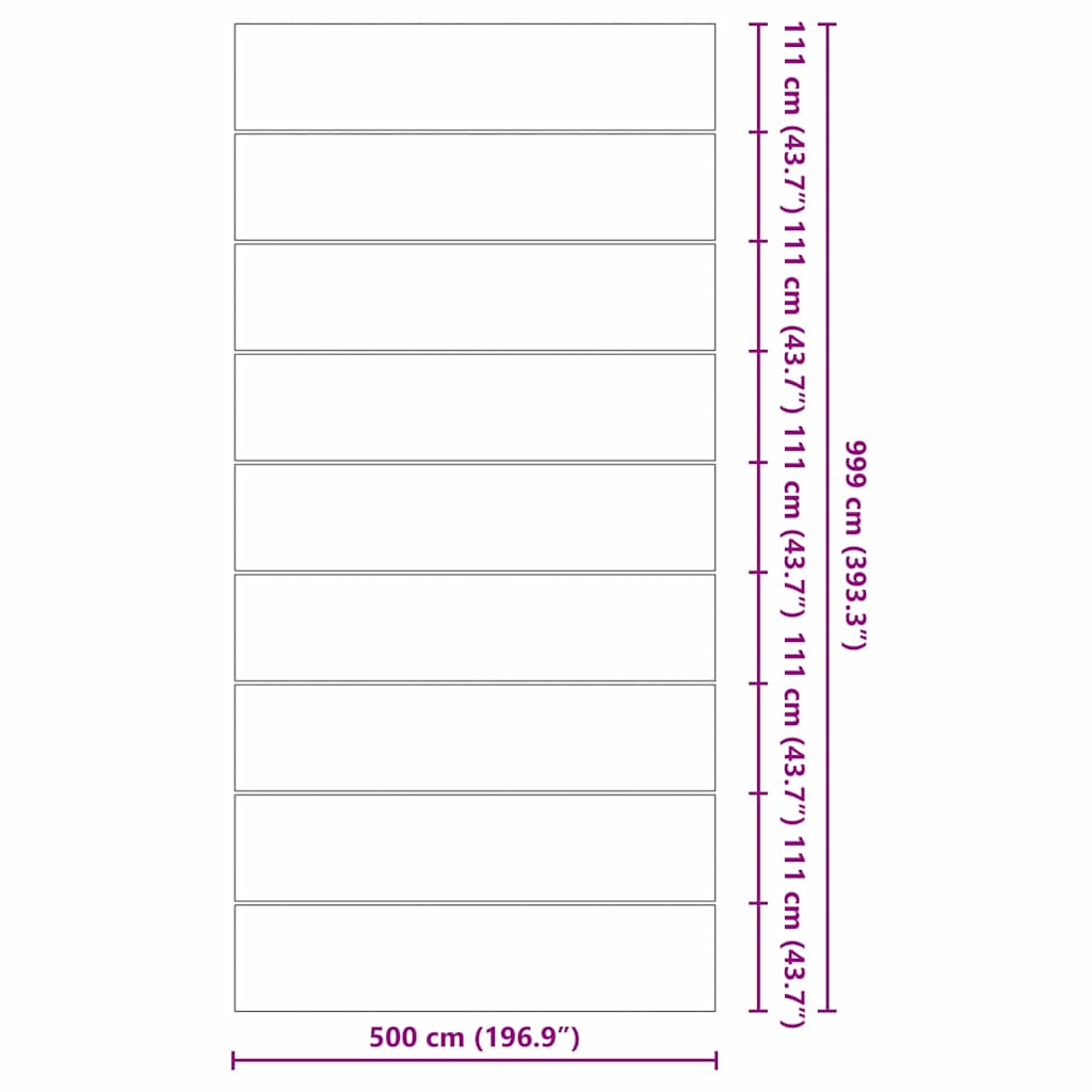 Telo per Fondo Piscina Nero 999 x 500 cm 42009128