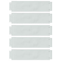 Bordature per Giardino 5 pz 25x100 cm Flessibili in Acciaio Zincato 42008614