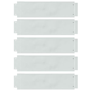 Bordature per Giardino 5 pz 25x100 cm Flessibili in Acciaio Zincato 42008614